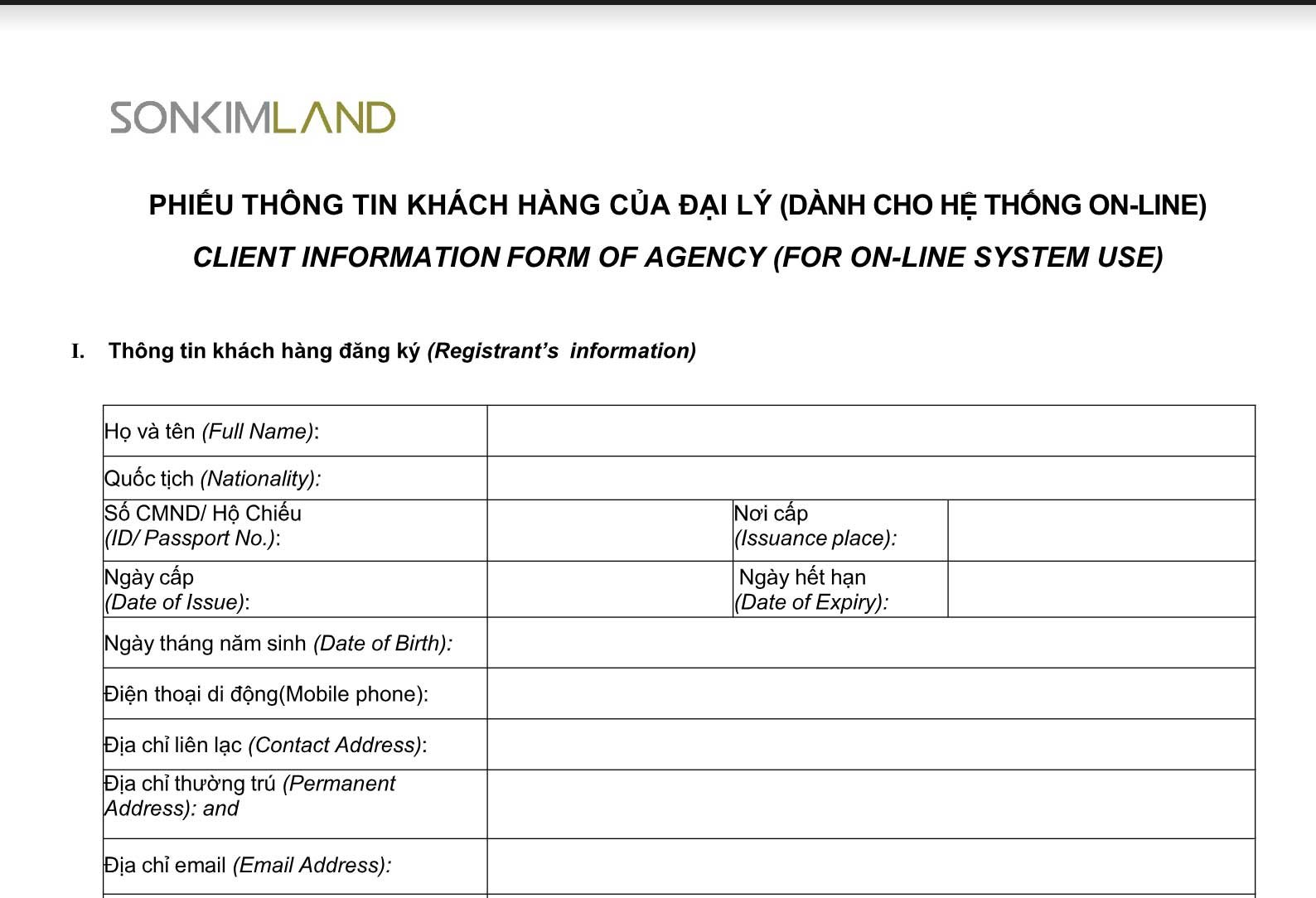 Thông tin khách hàng The Metropole Thủ Thiêm