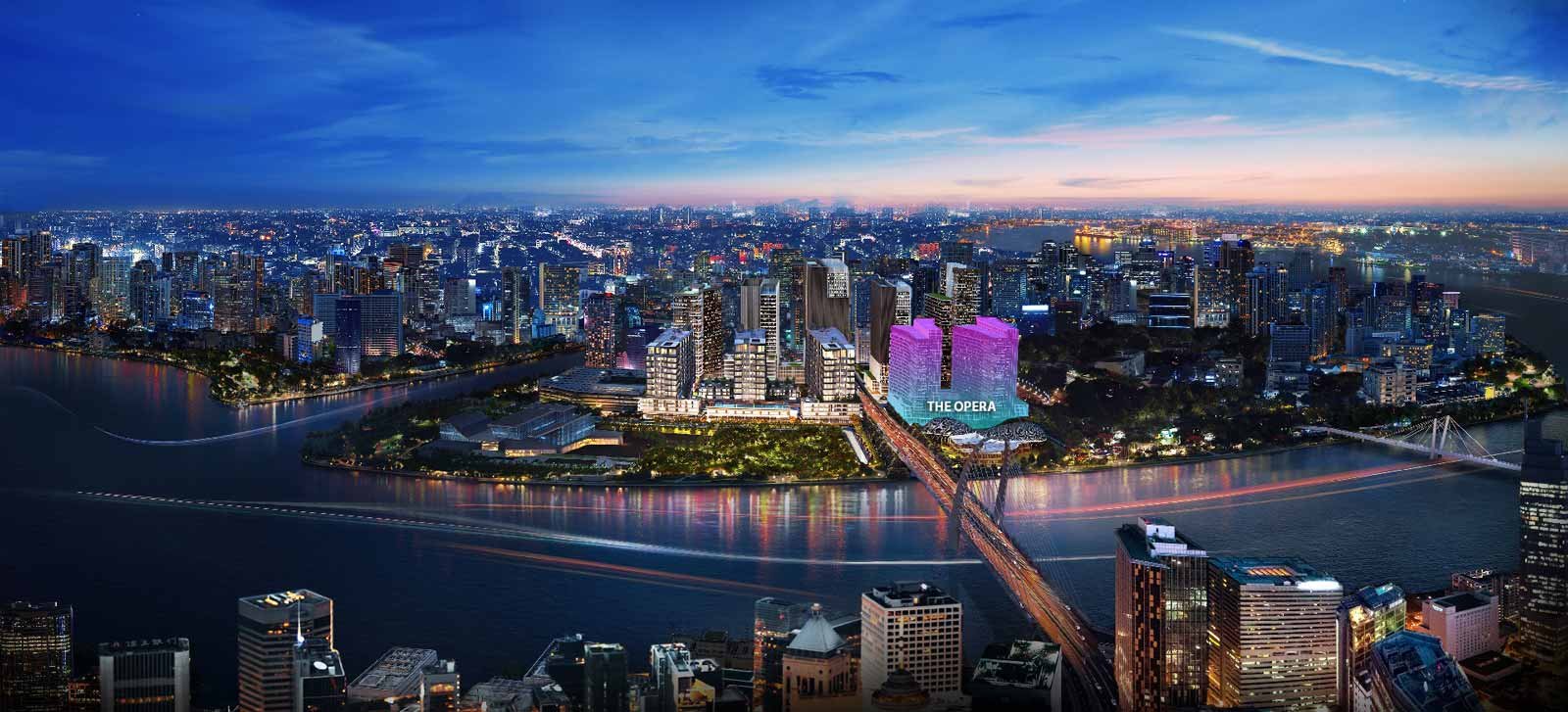 Phối cảnh dự án The Metropole Thủ Thiêm nằm kế bên cầu Thủ Thiêm 2 Hình ảnh 3D của khu căn hộ The Metropole Thủ Thiêm