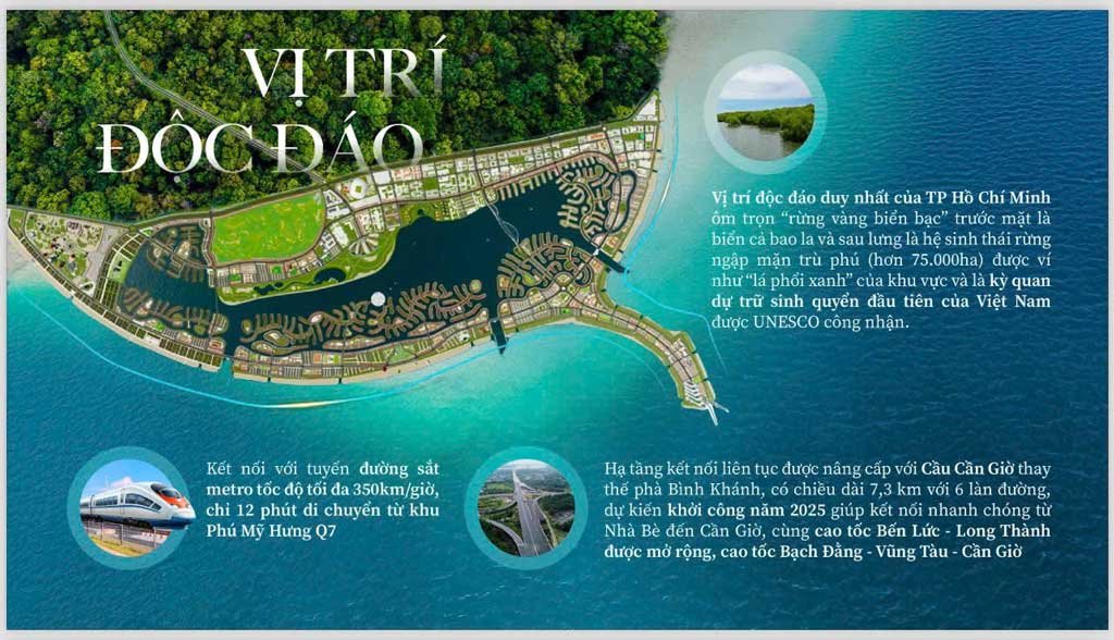 Vị trí độc đáo của Vinhomes Cần Giờ
