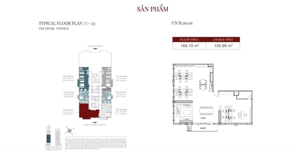 Mặt bằng Luxury Boutique Office